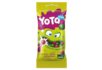 Конфета Драже хрустящий шарик Кислый лайм клубника 50 гр