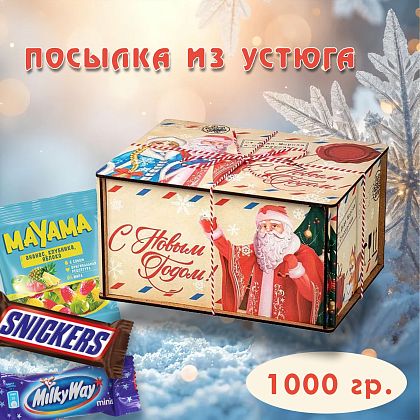 Новогодний подарок Сладкий подарок для ребенка «Посылка из Устюга»